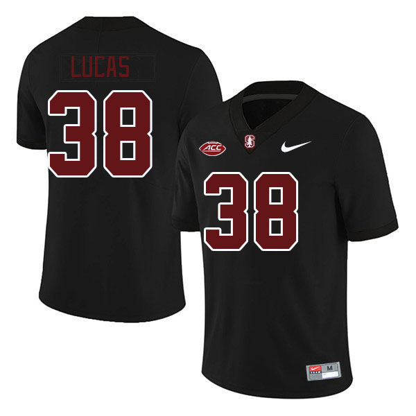 Men #38 Kale Lucas Stanford Cardinal 2024 ACC Conference College Football Jerseys Stitched-Black